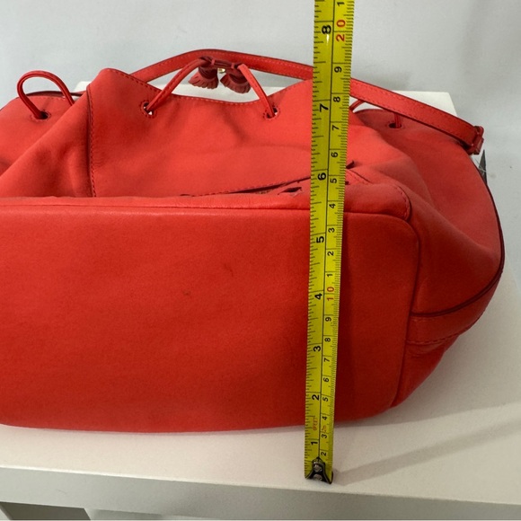 Rafe’ Orange Designer Leather Shoulder Bag NWOT - Picture 11 of 16